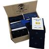 Lucchetti Socks Milano 6 Paia Calze Uomo Filo di Scozia Fantasia Eleganti, Colorate di Qualità in Scatolina Ecologica Idee Regalo Perfette Calze Lunghe Uomo (IT, Numero, 41, 45, Regular, Regular, Set Socks And The City)