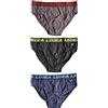 LEGEA, 6 Paia di Slip Uomo in Cotone Elasticizzato con Elastico Esterno. Modello 2 - Taglia 4-M