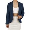 JOPHY & CO. Giacca Blazer Donna con Maniche lunghe (cod. 6026) (Blu, M)