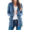 Duohropke Cardigan da Donna, Maglia a Coste Grossa, Giacca da Donna, Cardigan con Tasche, Bottoni, Maglieria, Pullover Oversize, Taglie Grandi, Giacca Business, Apertura Frontale, Mantella, Giubbotto
