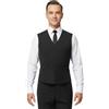 Ready4Dance Gilet Uomo Berlino Made in Italy per Danza Standard e Ballo da Sala, Elegante e Confortevole, Nero, Taglie 3XL