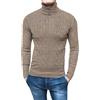 Evoga Pullover Dolcevita Uomo a Collo Alto Maglione Invernale in ciniglia