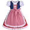 Sunny Fashion Ragazze Tedesco Dirndl Vestito S per Oktoberfest Bavarese Annata Rosa 6-12 Anni