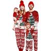 RXLLDOLY Pigiama Natalizio per Famiglia, Pigiama Natale Scozzesi Stampato Set, Pigiami Natalizi per Tutta la Famiglia, Abiti da Notte per Uomo, Donna, Bambino(Natale-16,Donna,XXL)