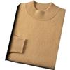 Vsadsau Pullover maglione da uomo in 100% cashmere con collo alto maglione business casual a maniche lunghe, XL