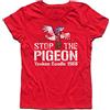 3styler T-Shirt Donna Stop The Pigeon - Yankee Doodle - Linea Classic - 100% Cotone 185 gr/mq