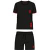 hermet Pigiama Corto con Pantaloncino in Jersey Milan Set di Pigiama Unisex - Adulto (Pacco da 2)