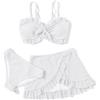 Arshiner Ragazze Costumi da Bagno 3 Pezzi Bikini Tuta Camisole Top con Coprire i Gonna Corta da Spiaggia Bambini Nuoto Costume Surf Costumi da Bagno
