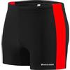sesto senso Boxer da Bagno Aderente da Uomo, Sportivo e Impermeabile per Nuotare - Taglia 4XL, Colore Nero - Costume da Bagno Aderente