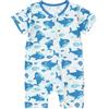 HAHASHOW Body Neonato in bambù Pagliaccetto Estivo 0-24 Mesi | Tutina Neonato a Maniche Corte, Zip doppio senso, Lavabile in Lavatrice, Unisex, Comodo e Traspirante, Facile da indossare