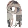 styleBREAKER Sciarpa a maglia da donna con motivo a quadri colorati e lunghe frange spesse, caldo inverno, stola 01017138