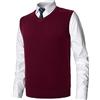 MeiLayM Gilet da Uomo Inverno V-Collo Senza Maniche Gilet con Scollo V Panciotto Maglione Cardigan Canotte Pullunder Smanicato Pullover Misto Scollo Commerciale Maglieria Panciotto