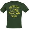 Green Day All Star Uomo T-Shirt Verde 100% Cotone Regular