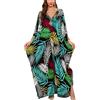 YouKD Caftano lungo da donna, stile bohémien, cardigan da spiaggia, copricostume da bagno, vestaglia taglie forti, Taglia unica