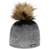 Eisbär Beanie Dip Dye Lux Crystal Donna - Made in Austria Berretto Invernale da con Fodera, Fodera Autunno/Inverno Inverno - Taglia Unica Nero