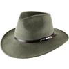 Classic Italy - Cappello Fedora Feltro Ripiegabile Idrorepellente Tesa Larga Classic Wide Fedora