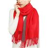 RIIQIICHY Sciarpa Regalo Natale Donna Compleanno Invernale Rosso Pashmina Scialle Caldo Sciarpone Inverno Stola Elegante