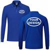 ZYWEHC Polo Personalizzata con Logo Testo Immagine Stampa Maglietta A Maniche Lunghe Uniforme da Lavoro Aziendale Personalizzata Primavera Autunno per Uomo e Donna