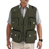 HZQIFEI Uomo Gilet da Pesca Multitasche Giubbino da Lavoro Smanicato Traspirante Outdoor Vest JRC Safari Giacche Gilet MJ15