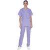T.H. Service Divisa Sanitaria Scollo a V Unisex | Medico, Infermiere, OSS (L, Glicine)
