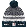 Eisbär Berretto con Pompon Kova Skipool Beanie Lavorato a Maglia Risvolto Taglia Unica - Petrolio