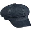 LIPODO CAPPELLISHOP Uni Washed Cotton Coppola Newsboy Unicolore Donna Primavera Estate