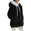 Generico Cappottino Donna Invernale Giacca da Donna con Cappuccio Imbottito Giacconi Teddy Giacche Trekking Taglie Forti Caldo Neve Termico Kleidung 11#Nero 5XL