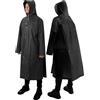 ANYOO Confezione da 2 Poncho Antipioggia Unisex con Maniche, Giacca Impermeabile Lunga con Cappuccio con Spazio Extra per Zaino in Spalla, Escursionismo, Ciclismo, Campeggio, Taglia unica