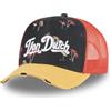 Von Dutch Cappello Uomo e Donna, Trucker Print, Arancione 05
