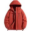 Vhersily 2025 Giacca da Sci Montagna Impermeabile Parka da Neve Calda Imbottita Invernale Cappotto da Sci con Cappuccio Invernali Antivento Giubbotto da Viaggio Donna con Tasche Leggera Trapuntata