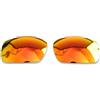 PolarLens - Lenti di ricambio polarizzate per Oakley Crankshafe, compatibili con Oakley Crankshaft Rosso fuoco Taglia unica