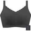 XWSM Reggiseno per mastectomia con tasche per protesi, supporto sportivo, senza fili, top dopo operazioni, palestra, yoga, uso quotidiano (colore : nero, taglia: 34/75A)