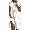 Generico Abiti Estivi Donna Vestito Estivo Donna Vestito Corto Curvy Vestiti Leggero Corti Abito Spiaggia Lunghi Taglie Forti Cotone Tubino Prendisole Women Caftano Lino XS Larghi Eleganti Vestitino Casa