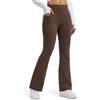 Libin Leggins Termici Donna Invernali Sportivi Pantaloni | Impermeabile Vita Alta in Pile Felpati Tuta leggings a Zampa Yoga Gym Palestra Trekking Neve Sci con Tasche