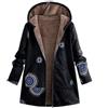 HAOLEI Giubbotto Lana Donna con Cappuccio Fleece Foderata in Pile Calda Felpe Pile Donna Hoodie Cappotto Doppiopetto Invernale Calda Giacca Casual Cappotti Medio Lungo Cardigan con Tasche (Multicolor,L-4XL)