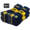 CAT Caterpillar 12 paia di calzini da lavoro REAL WORK SOCKS (Blu, 41-45)
