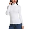 CARCOS Donna Camicia Dolcevita, Maglietta Slim Fit a Manica Lunga con Collo Alto Polo Autunno Inverno