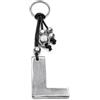 Vestopazzo portachiavi lettera.Nickel tested,lavorazione artigianale fatto a mano in alluminio 100% riciclato.Unisex (L)