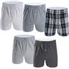MOACC M 5 Paia Boxer Uomo Cotone Biologico 100% Fantasia, Mutande a Pantaloncino, Comodi, Leggeri e Traspiranti(5 Pack-T4,L)