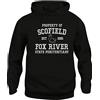 iMage Felpa Cappuccio Unisex Scofield Fox River Prison Nera