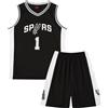 ISOVNUS Magliette Canotta e Pantaloncini da Basket Bambino 2 Pezzi - Completo Pallacanestro Ragazzo Senza Maniche per Bambini (3-4 Anni Nero)