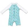 BONVERANO Costume Bagno Bambini UPF 50+ Protezione Solare Chiusura Zip (Pellicano, 3-6 Mesi)