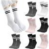 Rylae 5 Paia Calze Con Dita, Calzini Con Dita Separate Donna Morbidi e Traspiranti, Sportivi in Cotone Traspirante, Morbide per l'Estate, Sportivi, (EU36-39)