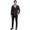 VEQUÈ Abito Uomo Doppiopetto Bottoni Oro Completo Giacca Pantaloni Cerimonia VEQUE
