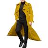 Fannyfuny Trench Uomo Lungo Cappotto Uomo Lungo Giacche Uomo Eleganti Tranch Uomo Impermeabile Cappotto Uomo Elegante Trench Uomo Nero Trench Parka