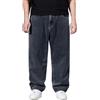 Maskjuwio Jeans da uomo Baggy, a gamba larga, pantaloni da tempo libero, oversize, jeans con tasche, pantaloni da jogging con elastico, vestibilità ampia, jeans in denim, tinta unita, pantaloni da uomo, Hip Hop