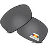 Bwake Lenti di ricambio per occhiali da sole Oakley Ten X OO9128, polarizzate, Nero Scuro Polarizzato, Oakley Ten X OO9128