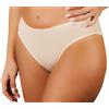 Clessidra Pacco da 6 Slip Donna in Cotone Elasticizzato Made in Italy PS537 (5, Nudo)