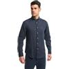 La Primula Verde Camicia di Lino Uomo, Maniche Lunghe, Button Down, PClub, Anche in Taglie Calibrate, dalla Small alla 6XL, in 9 Colori, Tinta Unita