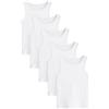 NEXT Ragazza Confezione da 5 Canotte Bianco 7 Anni-8 Anni